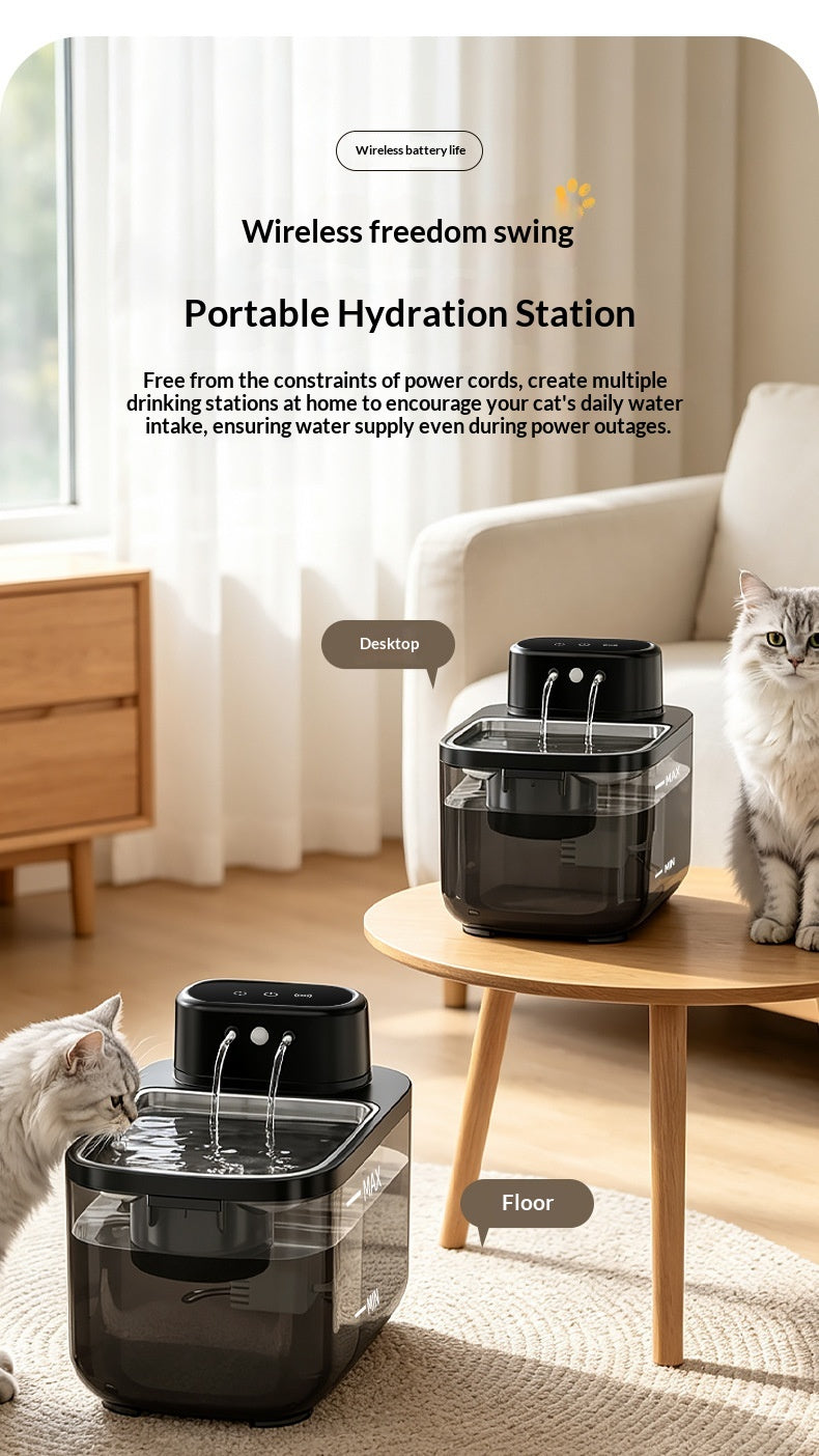 Smart Sensor sans fil Fontaine d'eau pour animaux
