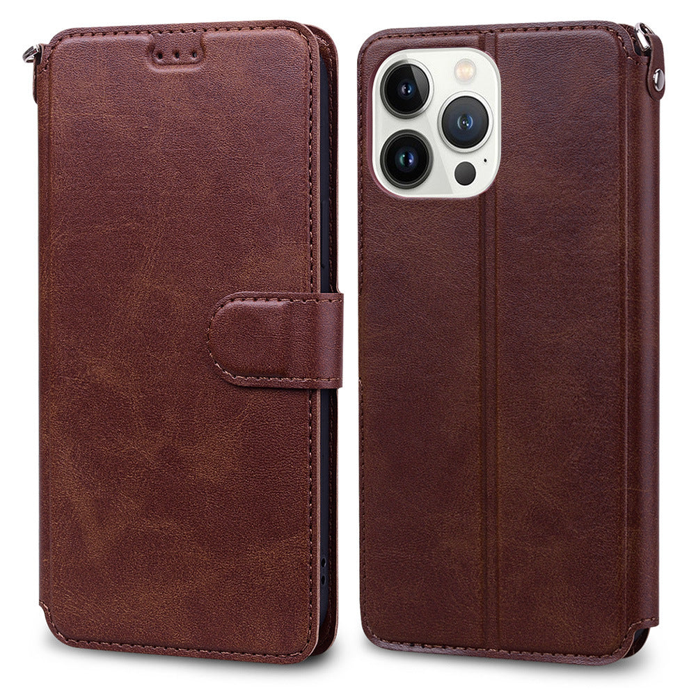 Leather case for 16 Pro Max
