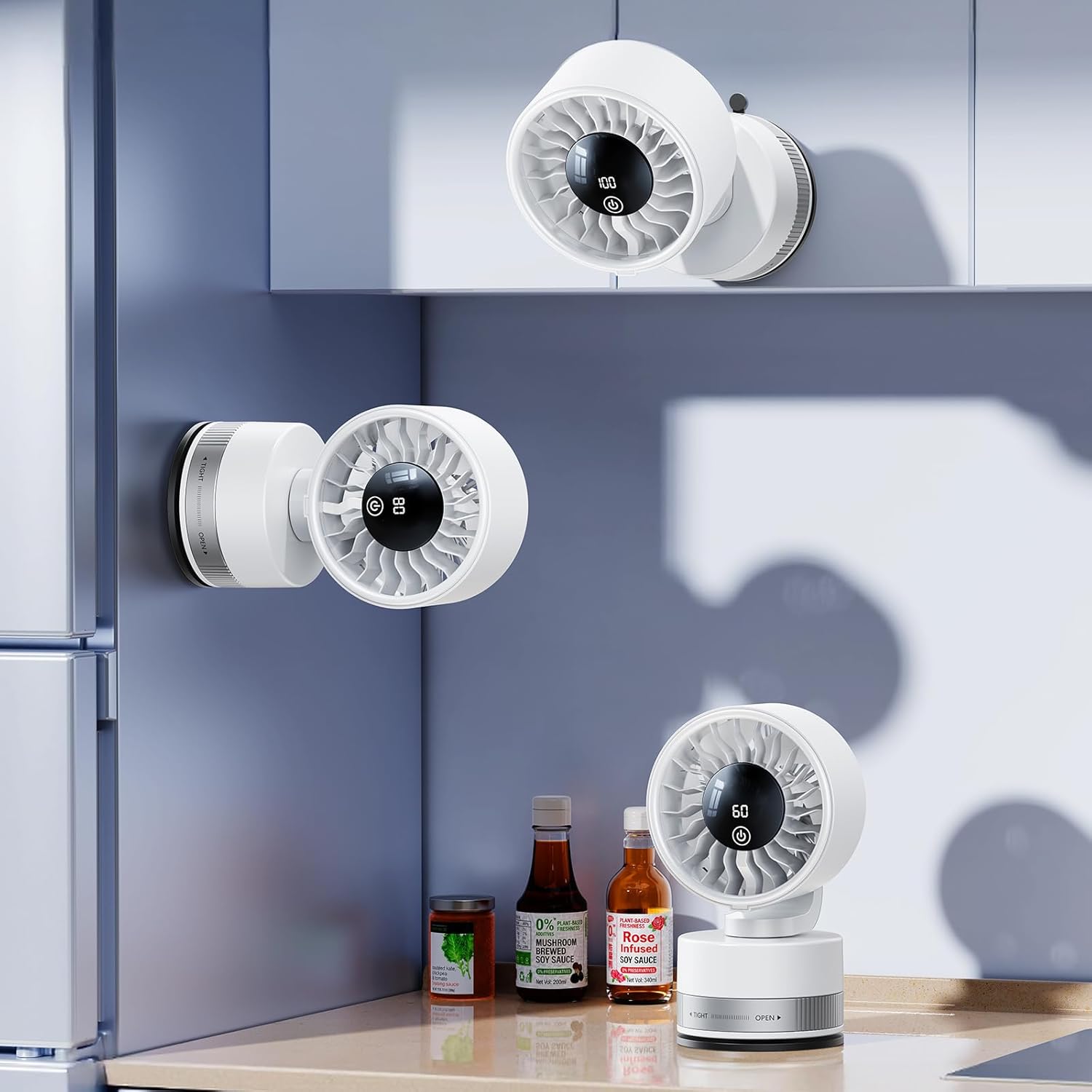 Ventilateur de coupe à aspiration haute capacité 4000 Mah avec une aspiration ultra forte