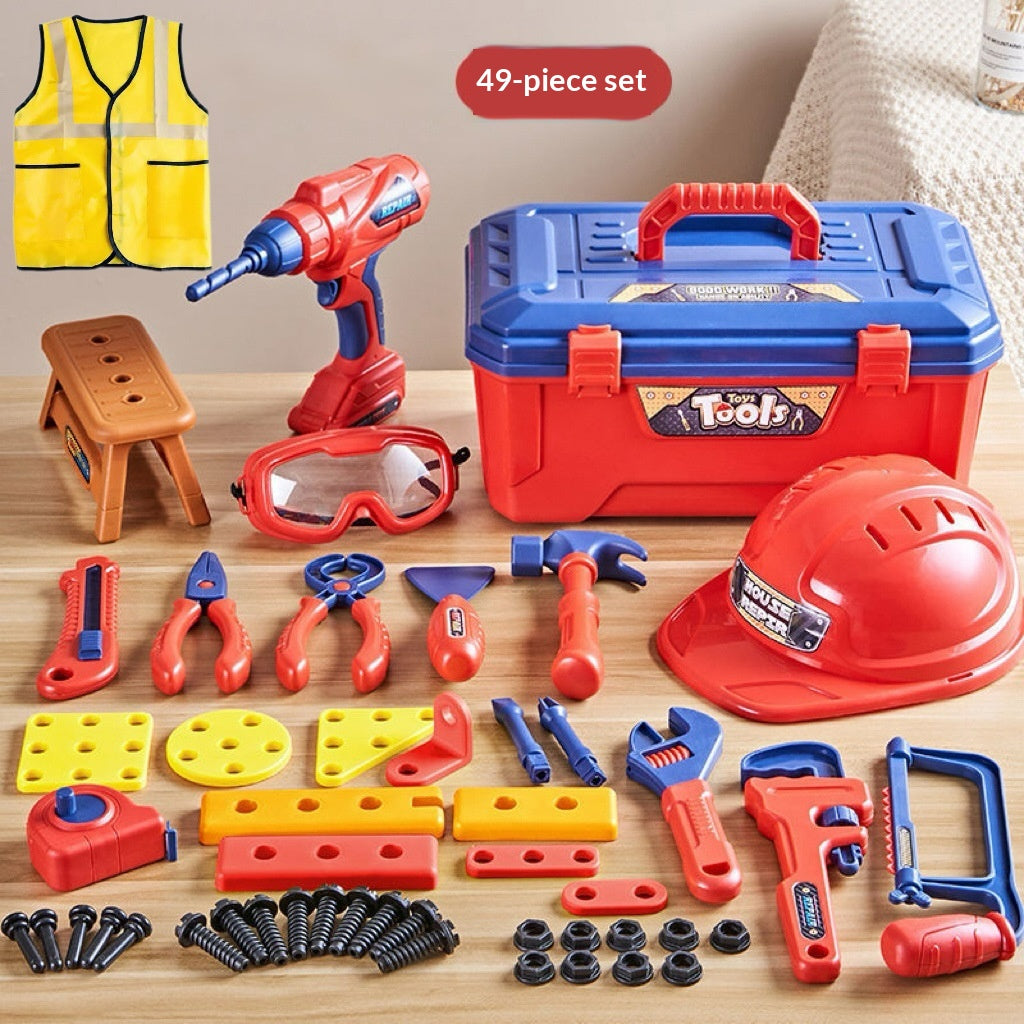 Enfants Pretend Repair Toolbox Jouet d'assemblage éducatif