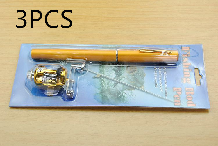 Ensemble d'engins de pêche à la canne à bâton de tambour télescopique
