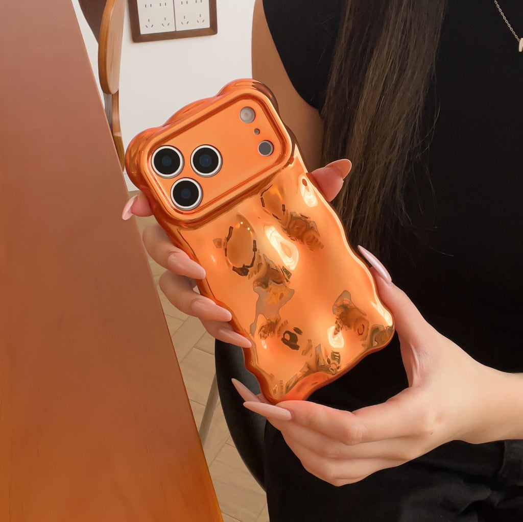 Électroplaqué de haute qualité orange Wave Shell approprié