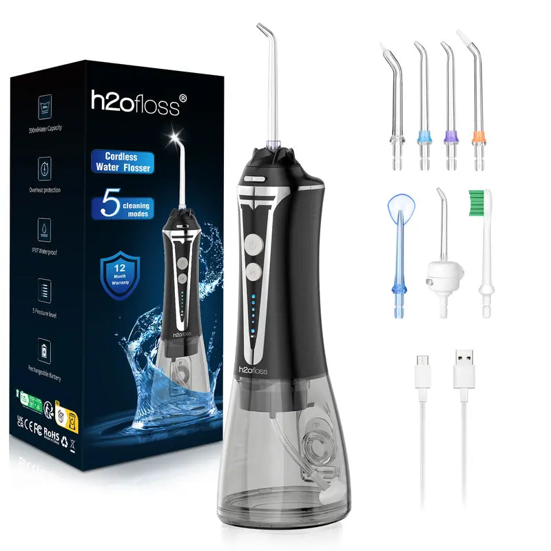 Pick de dents de fil dentaire d'eau Portable Oral Irrigator avec 5 modes IPX7