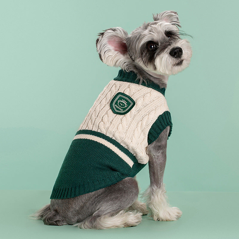 Pet Academy Style Épaisseur chaud Stretch Dog Sweater