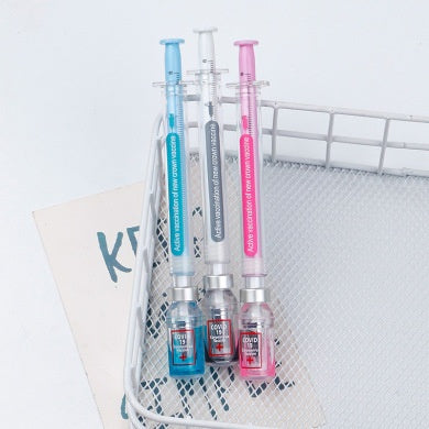 Vaccin stylo nouveau design créatif Sens gel stylo beau brosse étudiant
