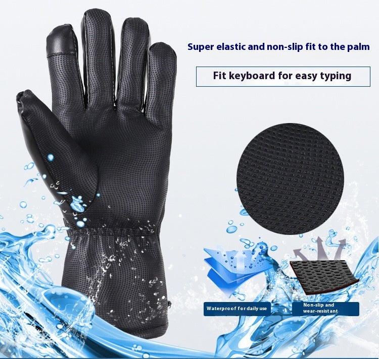 Gants de chauffage d'extérieur de moto à feu vif