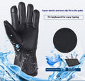 Gants de chauffage d'extérieur de moto à feu vif