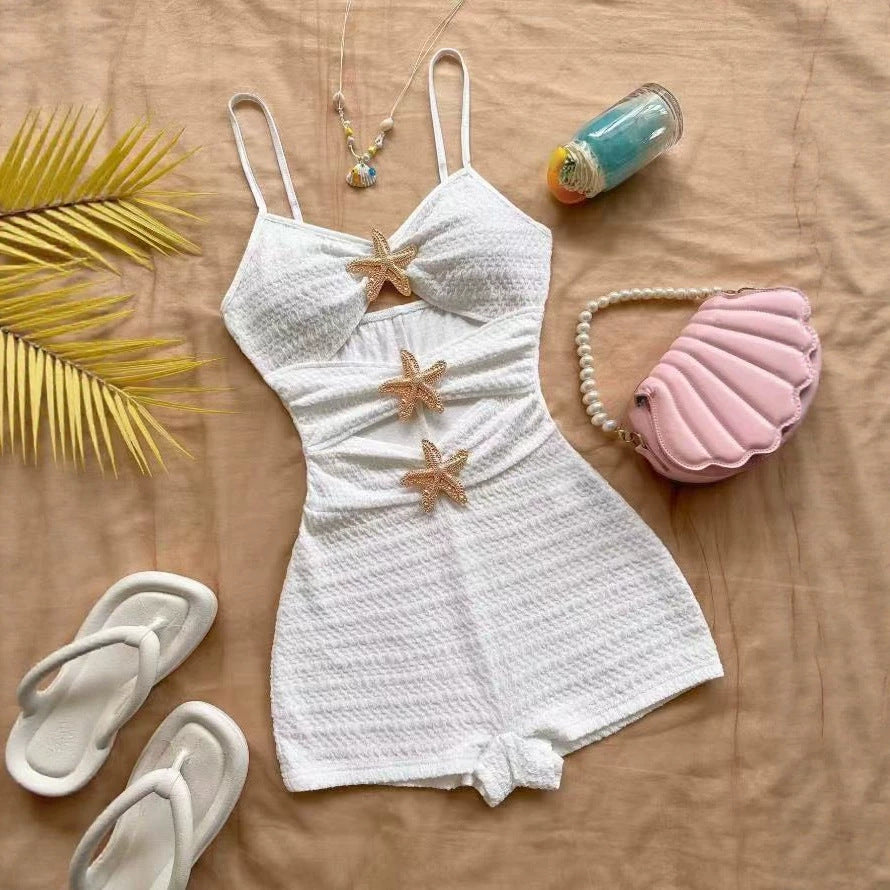 Femmes Ruffled Sea StarMaillot de bain OnePiece
