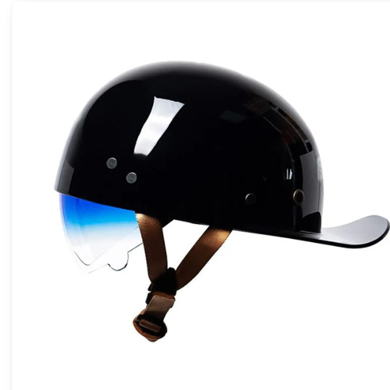 Casque de vélo électrique pour hommes Retro Half Helmet