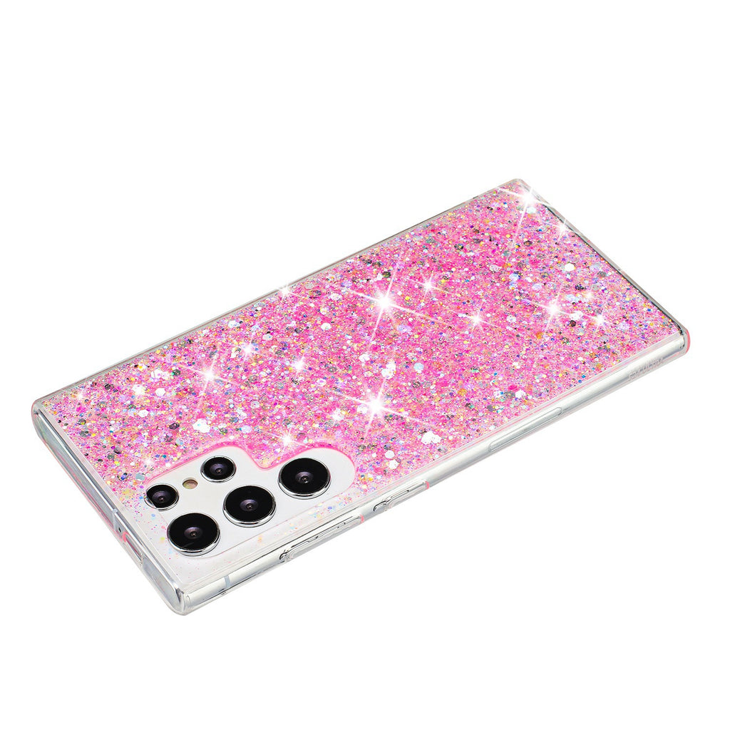 Étui téléphonique de paillettes en poudre étoilée Sky Shimmering