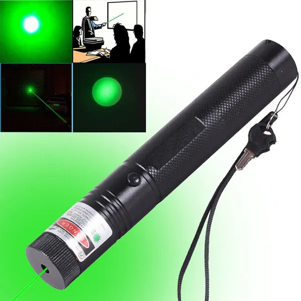 1MW Starker Grüner Laserpointer Outdoor-Lazer-Tashenlampe USB Wiederaufladbar