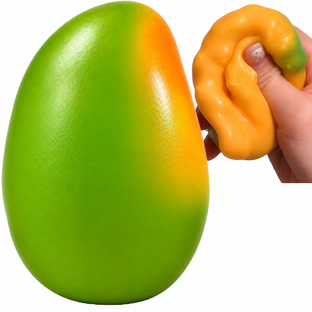 1pc Crunchy Mango Squishy ASMR Squeeze Stress Relief Fidget pour adultes Crunchy ASMR Experi