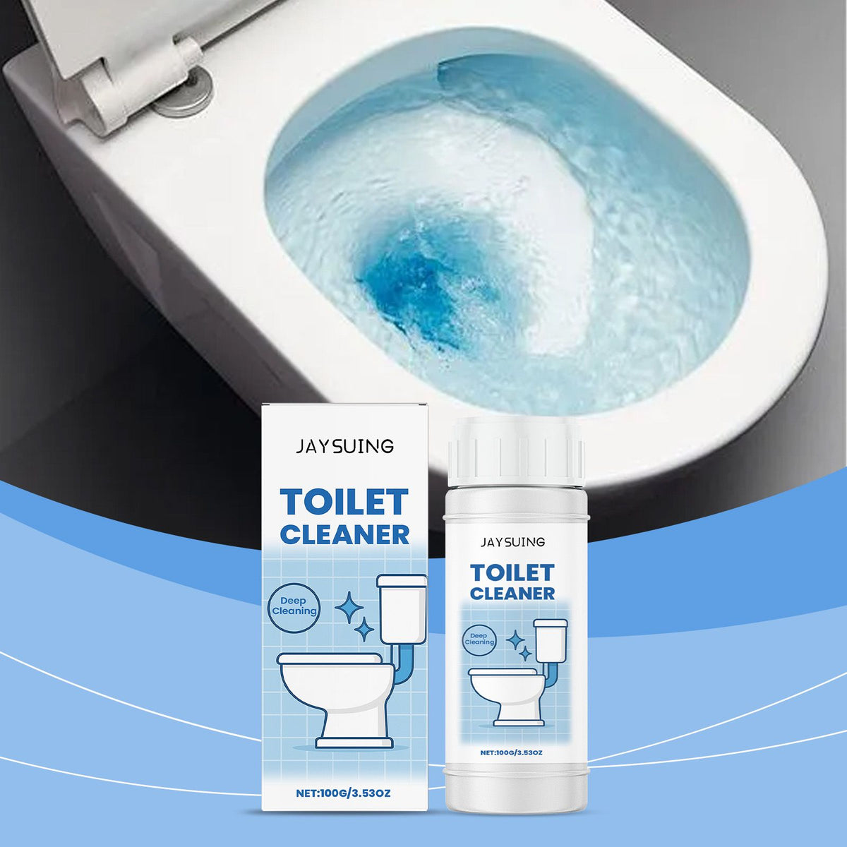 JAYSUING Poudre de nettoyage des toilettes