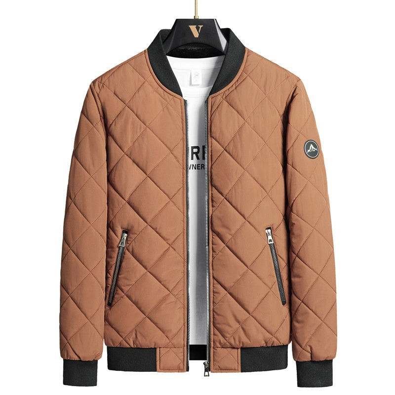 Plus Taille Hiver Down Veste de Coton Casual Homme polaire Épaisseur Stand Collier