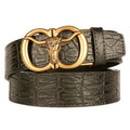Men's Retro Ox-Head Automatic Buckle Belt