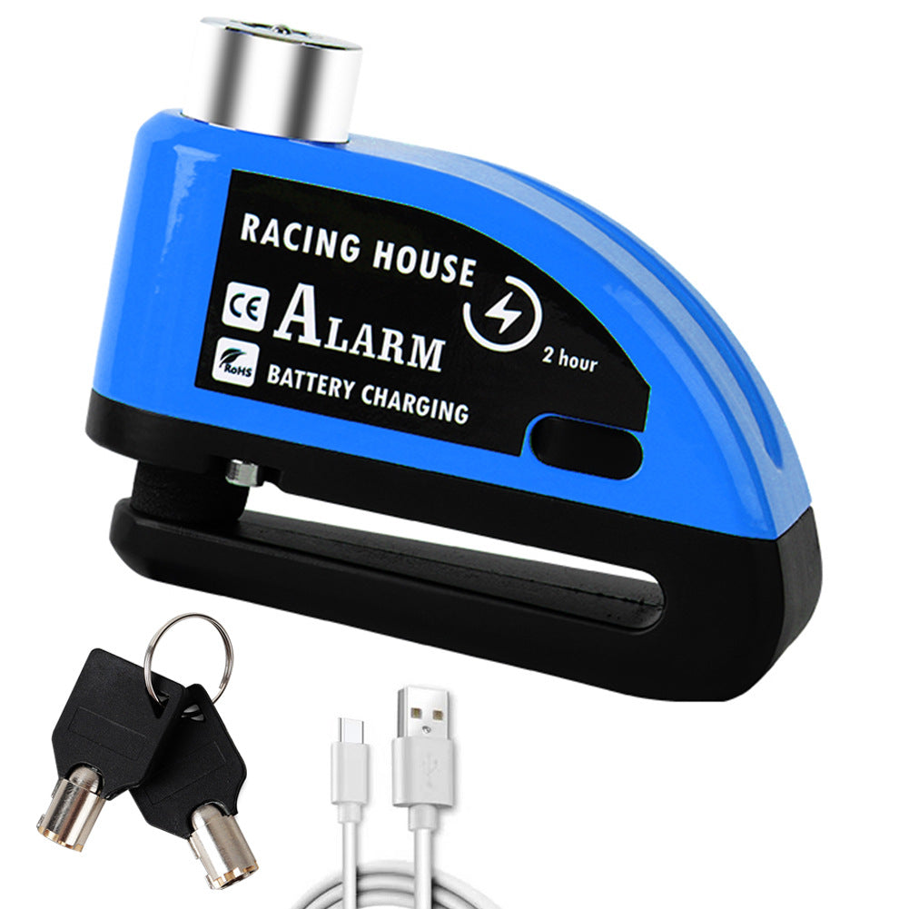 Disque de vélo Serrure de frein Portable Alarme antivol Disque de sécurité de voiture électrique