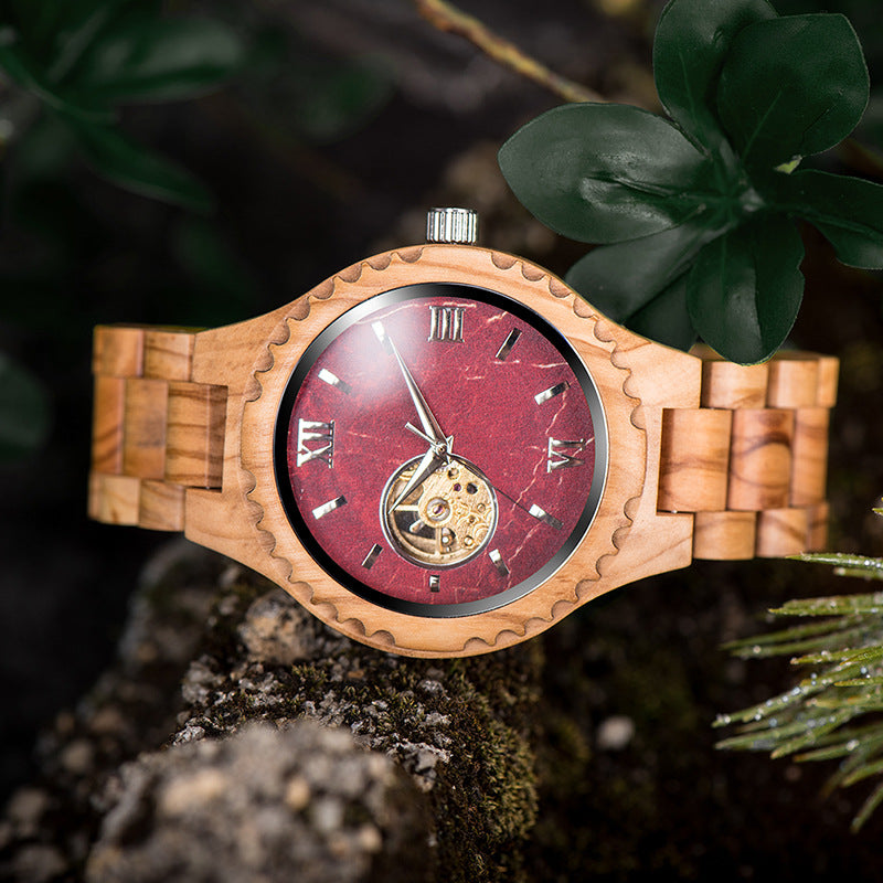 Hommes et femmes Minimalist Montres en bois