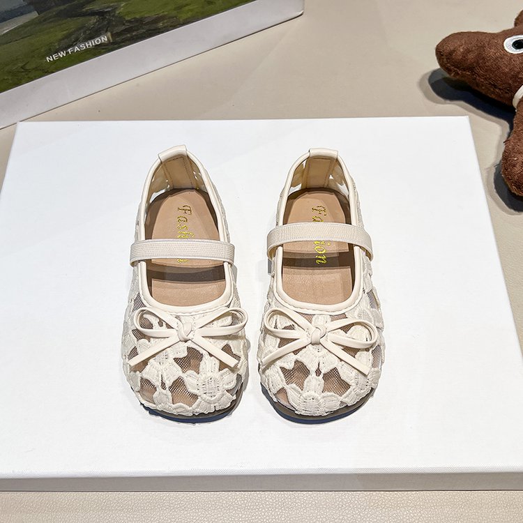 Chaussure simple en maille plate pour les femmes en style fée d'été avec jupe Dentelle Mary J