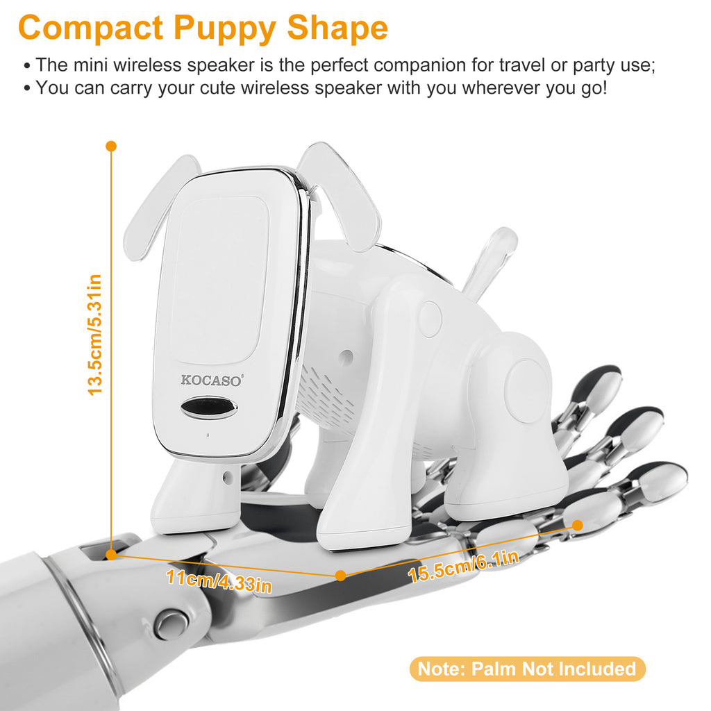 Puppy Dog Wireless Speaker Portable Mini Music Player Stereo Cute Animal Speaker with Buil