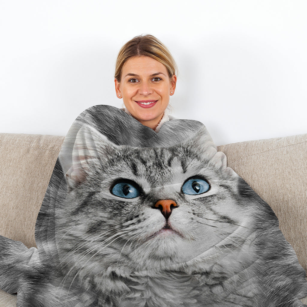 Gray Cat Blanket Gray Cat Blanket Warm Soft Pink Pet Blanket for Bed Sofa Cat Pet