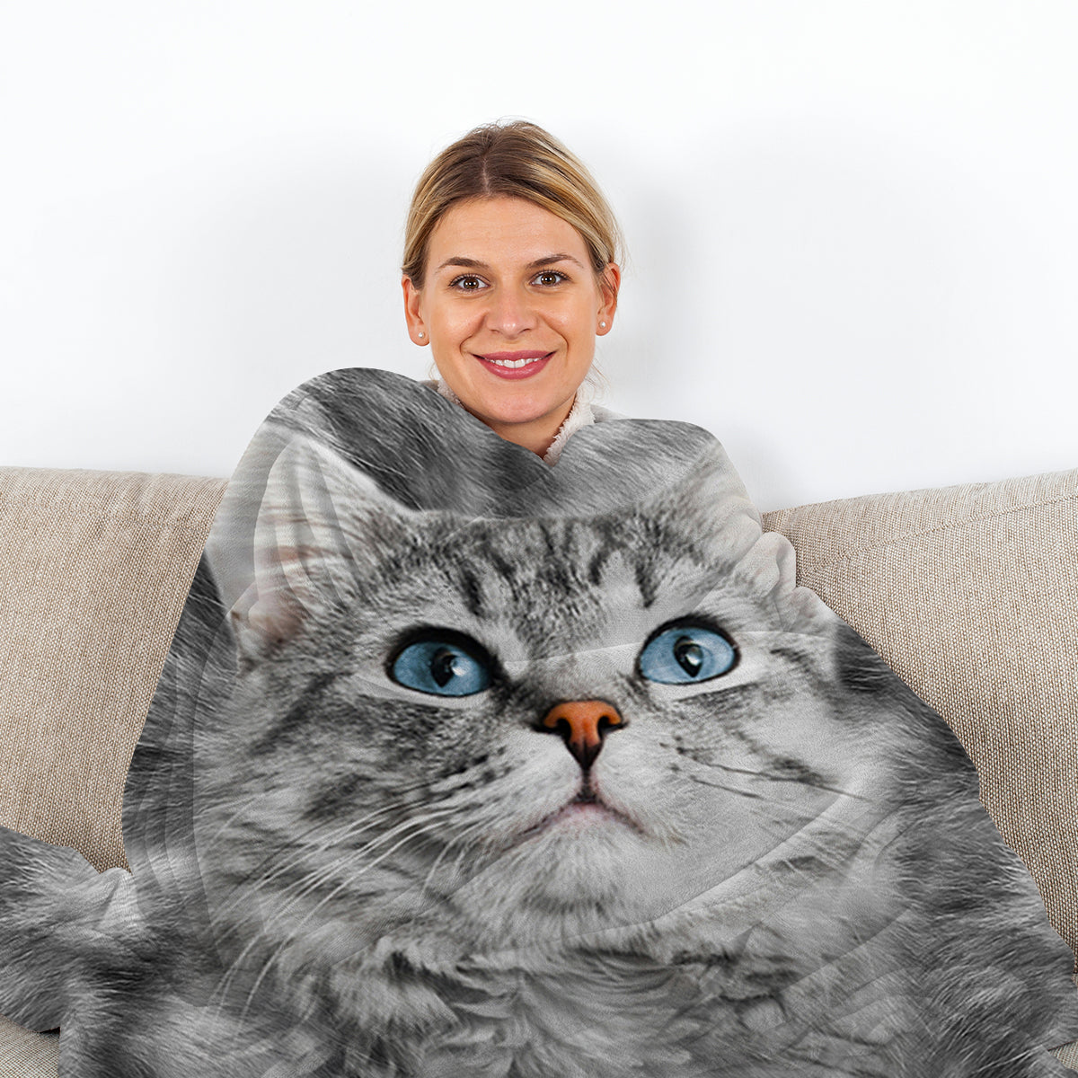 Gray Cat Blanket Gray Cat Blanket Warm Soft Pink Pet Blanket for Bed Sofa Cat Pet