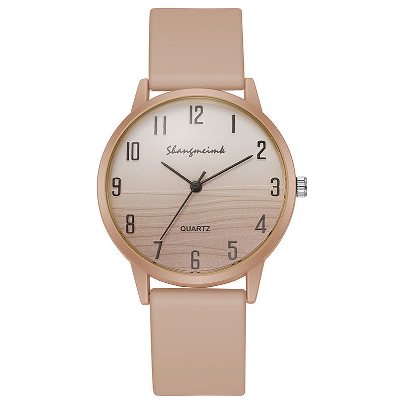 Casual simple Jelly couleur montre pour femmes