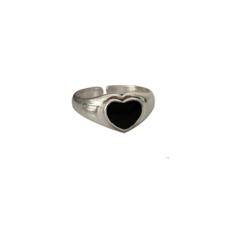 Ring du visage souriant du dollar Cœur mode