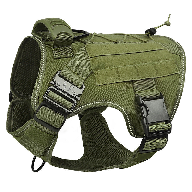 Harnais de chien tactique Ajustable Veste de type laisse pour grand