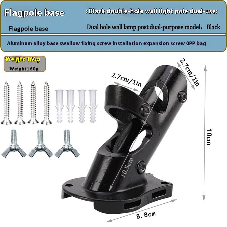 180 Degree Ajustable Outdoor Aluminium Alliage Flagpole Base