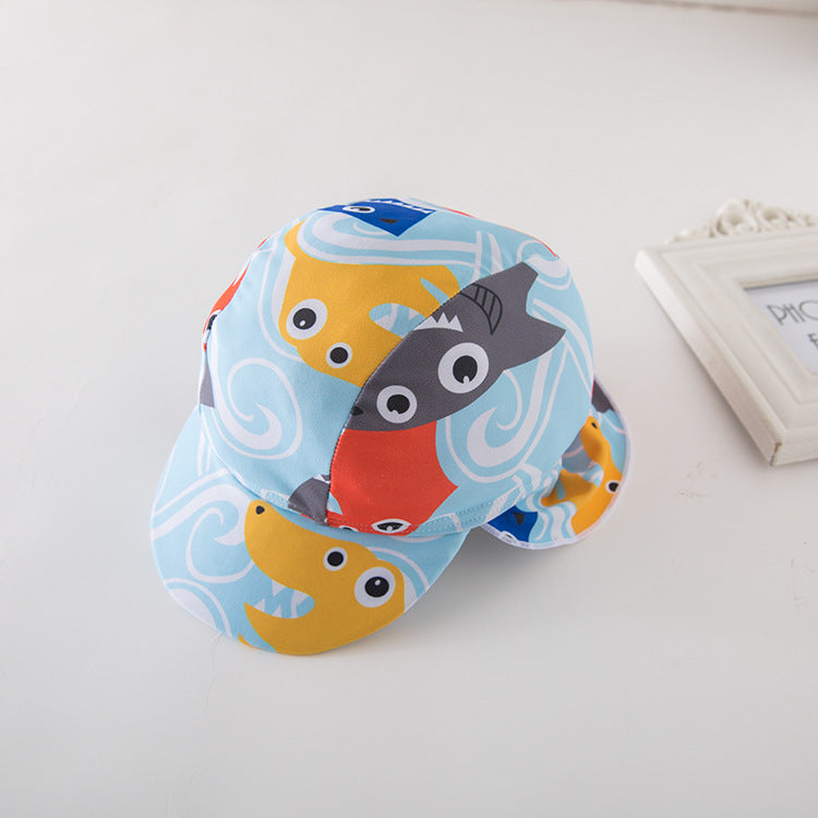 Maillot de bain simple pour homme Tête de requin bleu imprimé Maillot de bain pour enfants