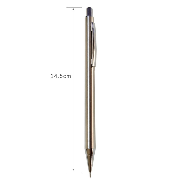 Fournitures d'écriture de l'école de crayon automatique en métal