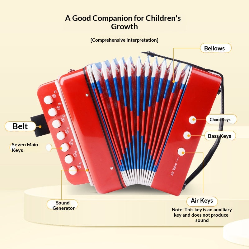 Accordéon de jouets éducatifs portatifs pour enfants