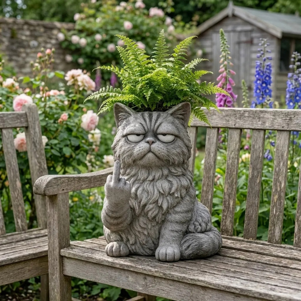 Pot de fleurs à doigts moyens pour animaux de métier de résine créative