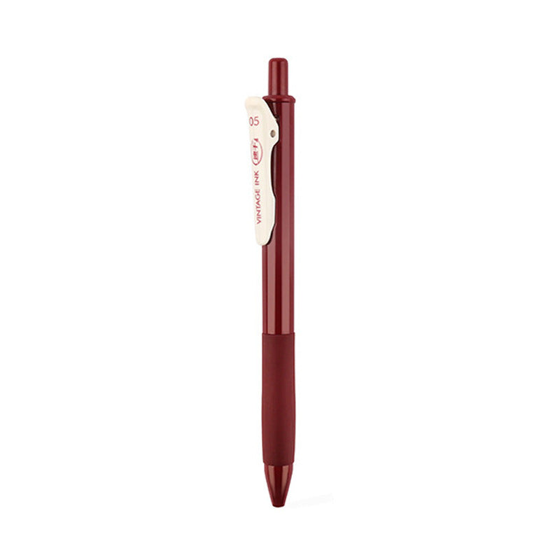Rétro couleur Gel stylo ensemble de papeterie étudiante