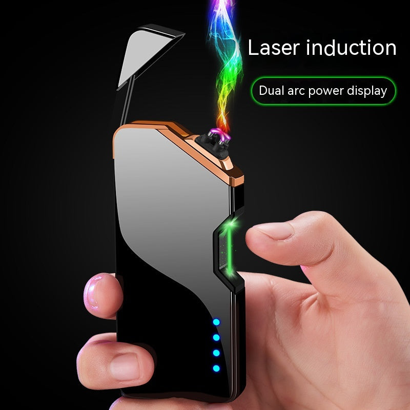 Métal Photoélectrique Induction Double Cigarette Lighter