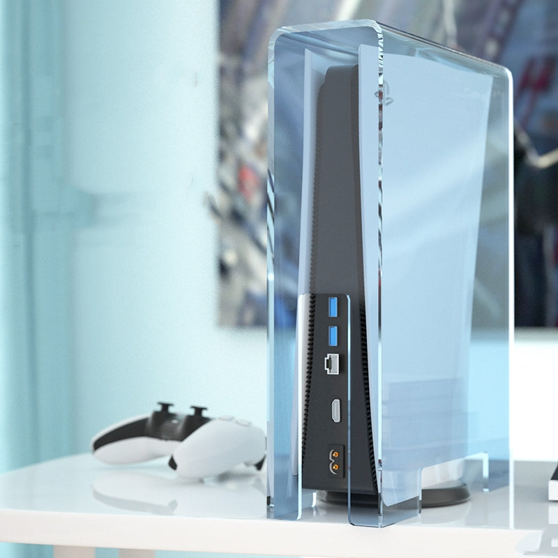 Poignée Boîte de stockage Acrylique Ps4slim Host Cooling Game Console Protection Case
