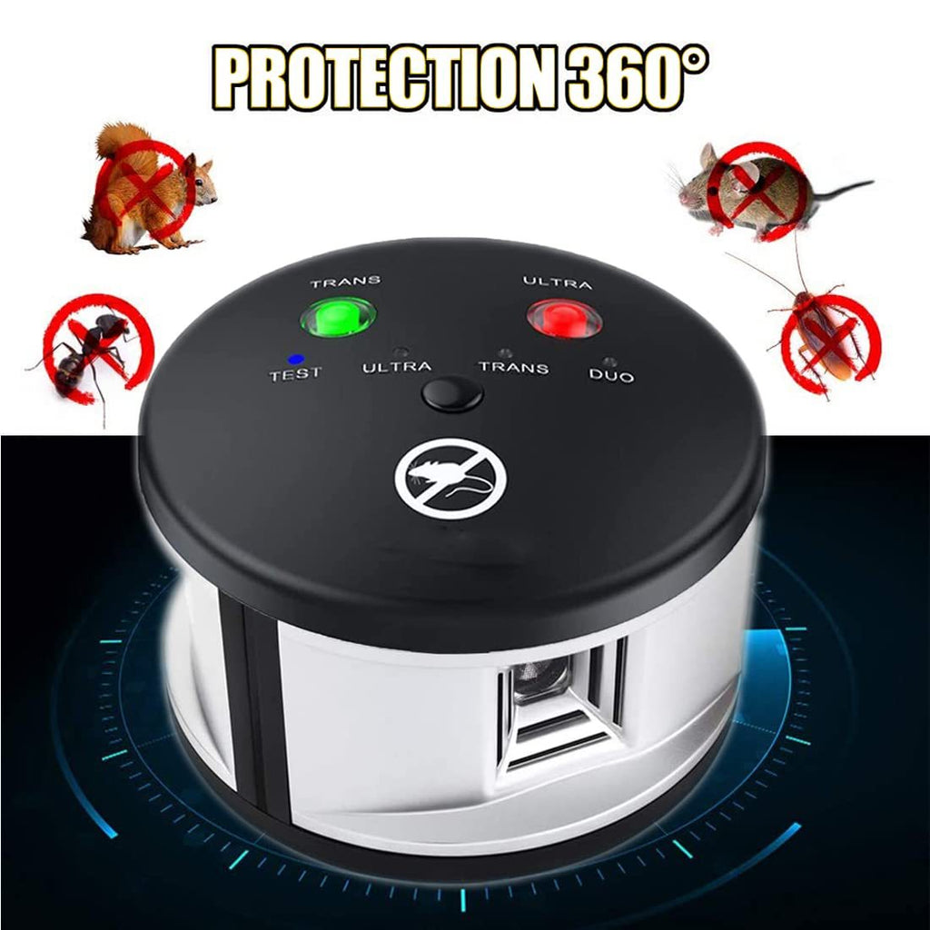 Répulsif à ultrasons anti- Rodent ABS Round Mouse Repeller Répulsif Pestif multifonctionnel