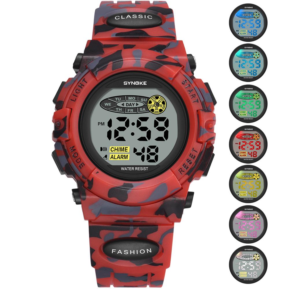Montre électronique lumineuse colorée pour les enfants Et les étudiants