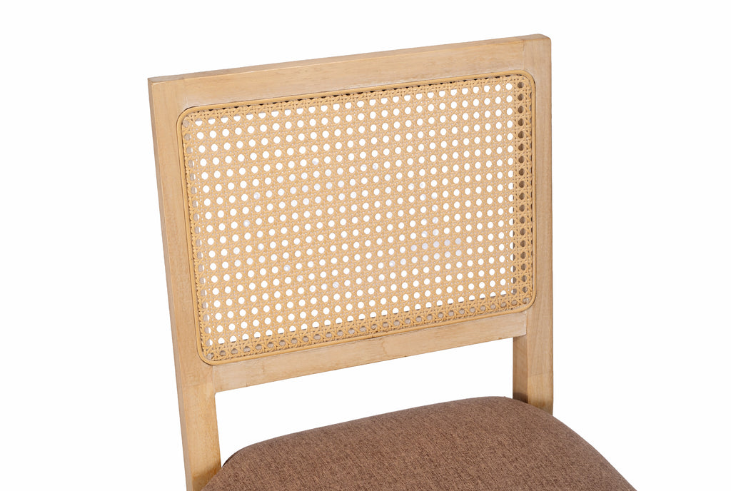 Agritourisme Rattan Chaises à manger Ensemble de 2