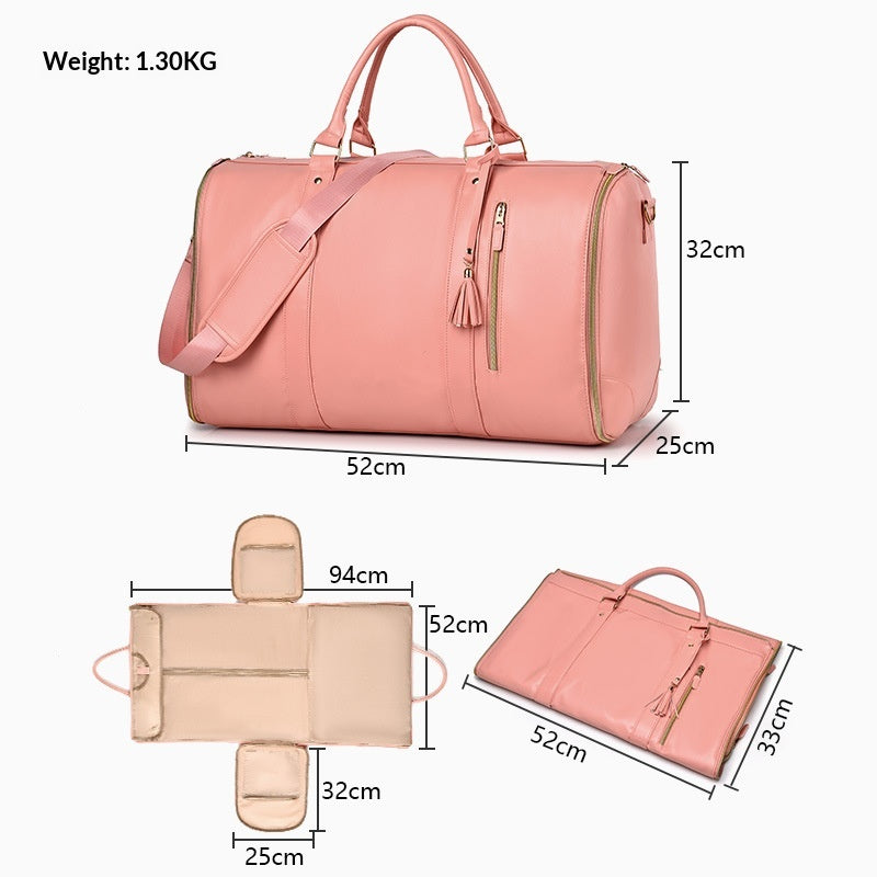 Sac de voyage pliant pour dames Sac à main PU