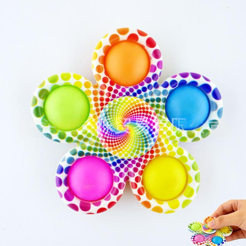 Jouet anti-stress Fidget Spinner avec impression couleur