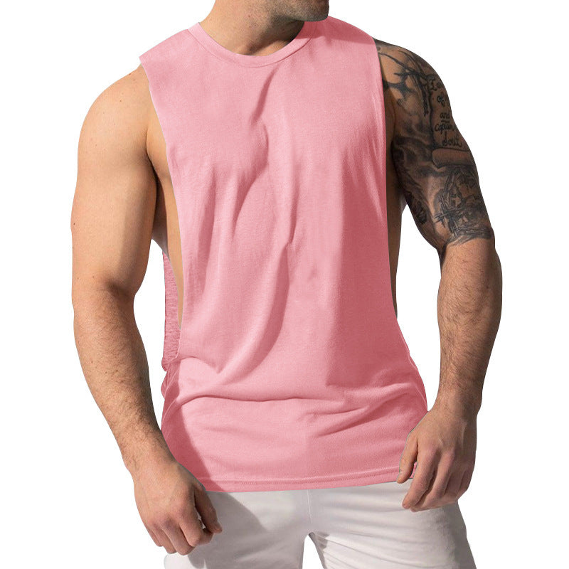 La vente chaude 11-Color Fitness Muscle Hommes Sexy Summer Sports Casual Solid Couleur Sans manches