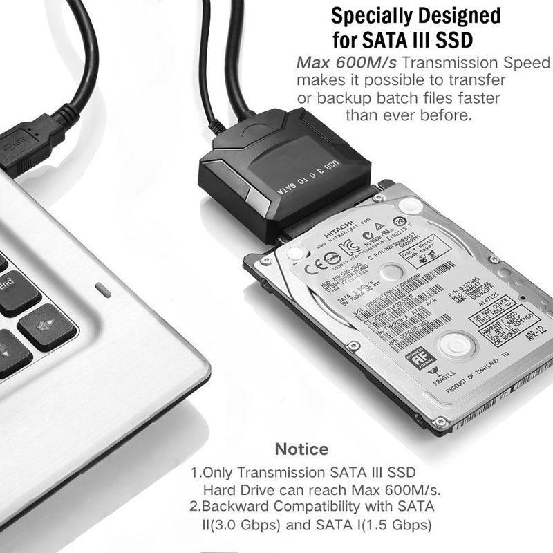 USB to SATA hard drive Supports all hard drives