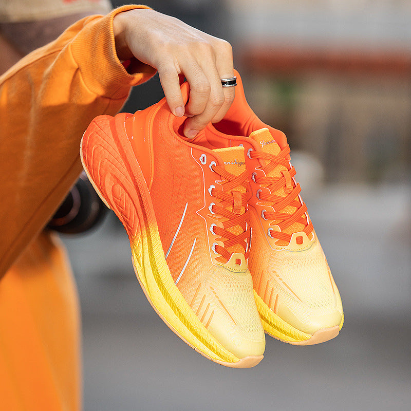 Popcorn Épaisseur Semelle Léger Flying Woven Chaussures de course
