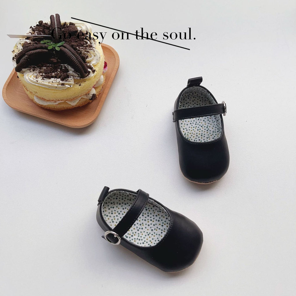 Bébé fille Tout-petit Chaussures cuir chaud Velcro