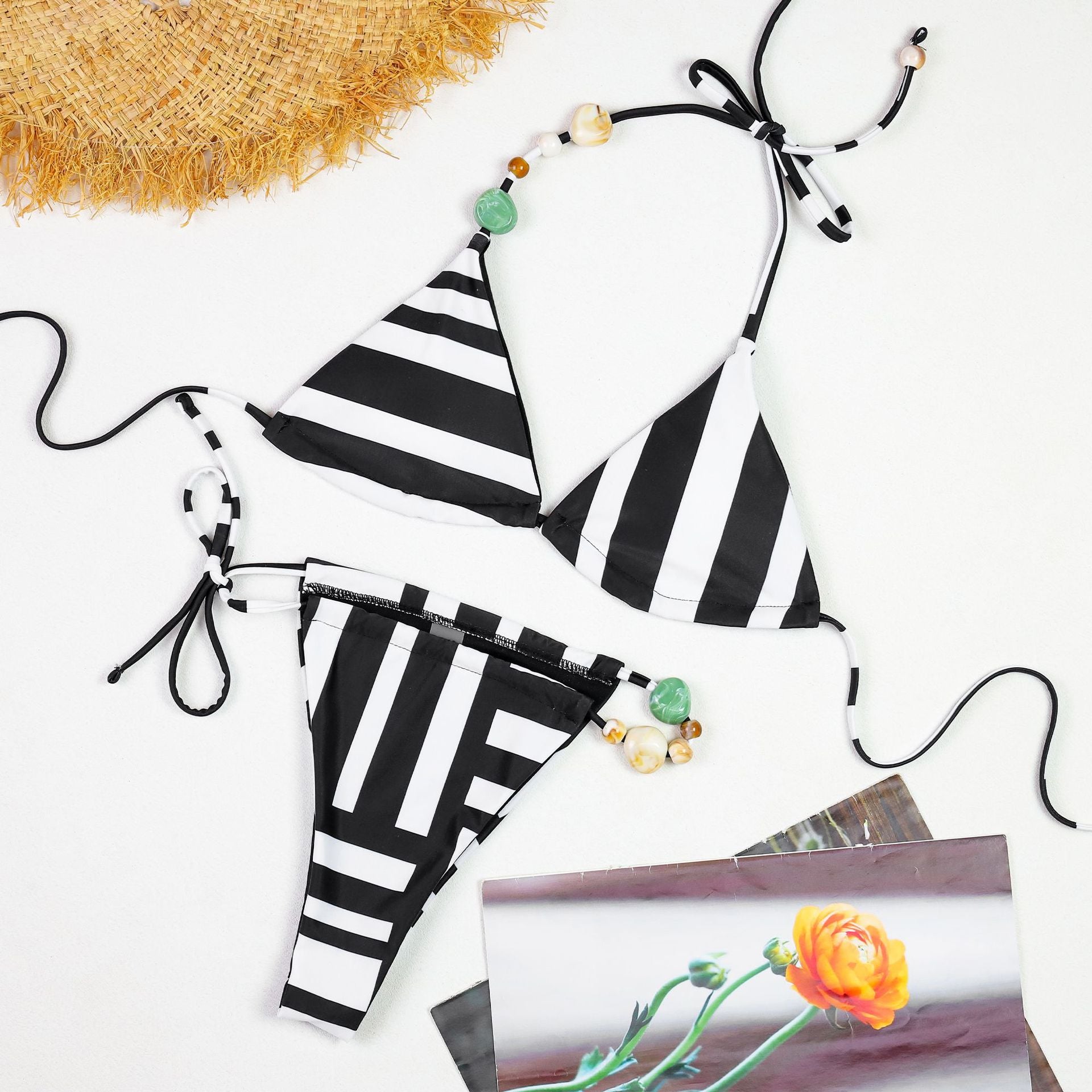 Ensemble de maillots de bain trois pièces de style européen et américain Sexy pour femmes
