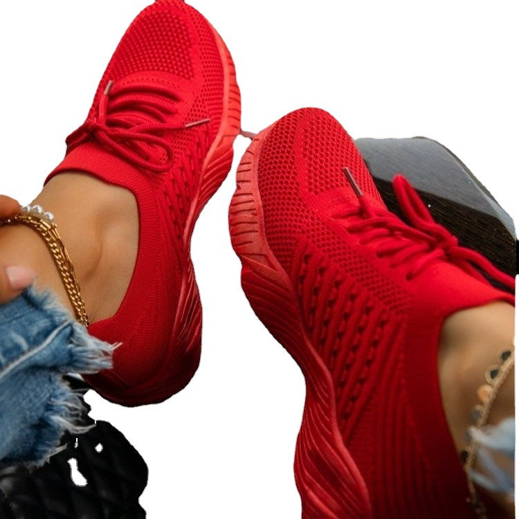 Femmes Sneaker Bas épais Solid Couleur Chaussures papa