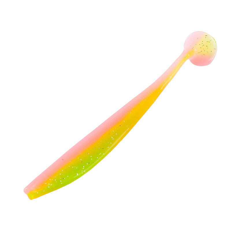 T-tail bicolore Bionic doux Lure avec l'odeur de poisson