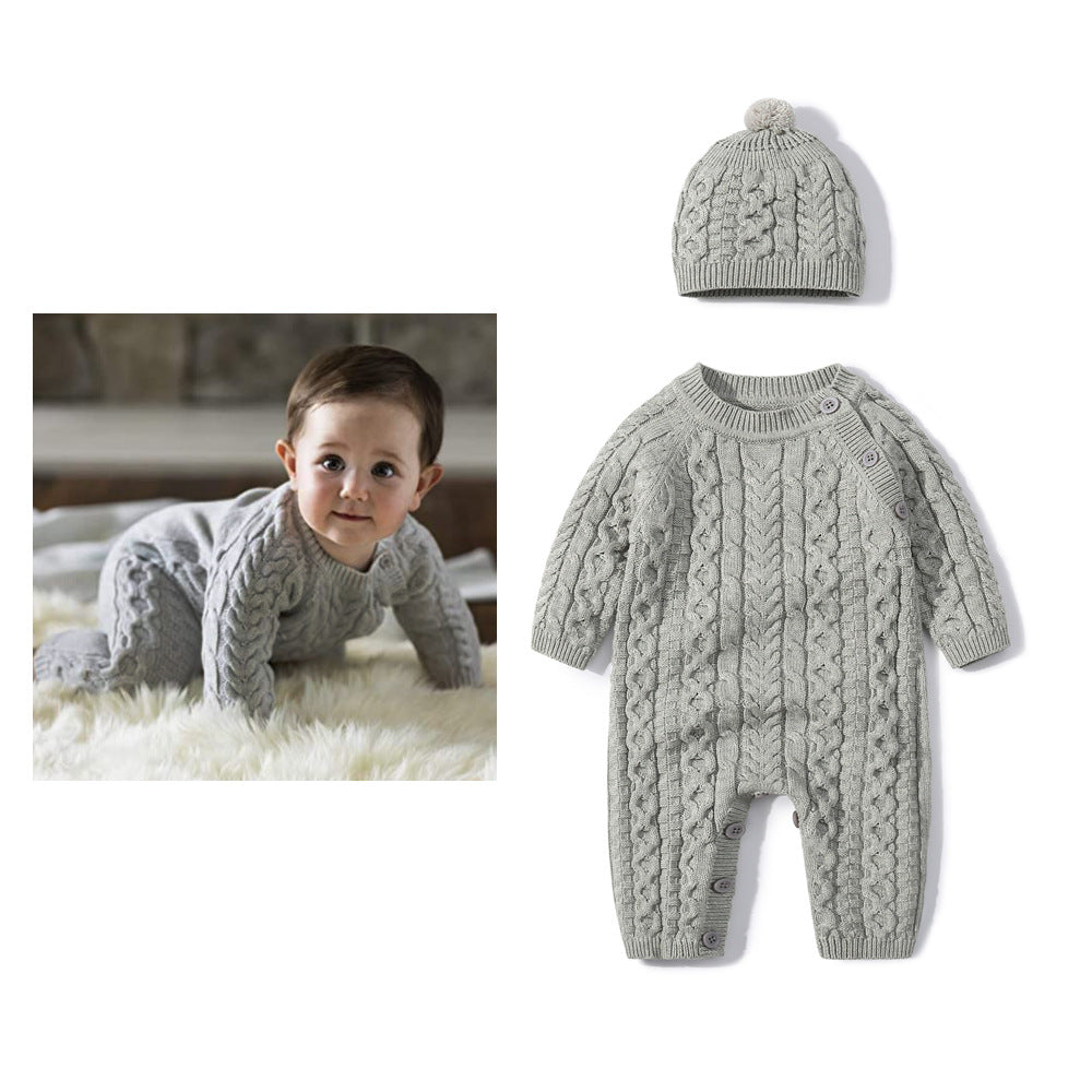 Automne et hiver Onésie tricoté chanvre Hemp Ha Yi