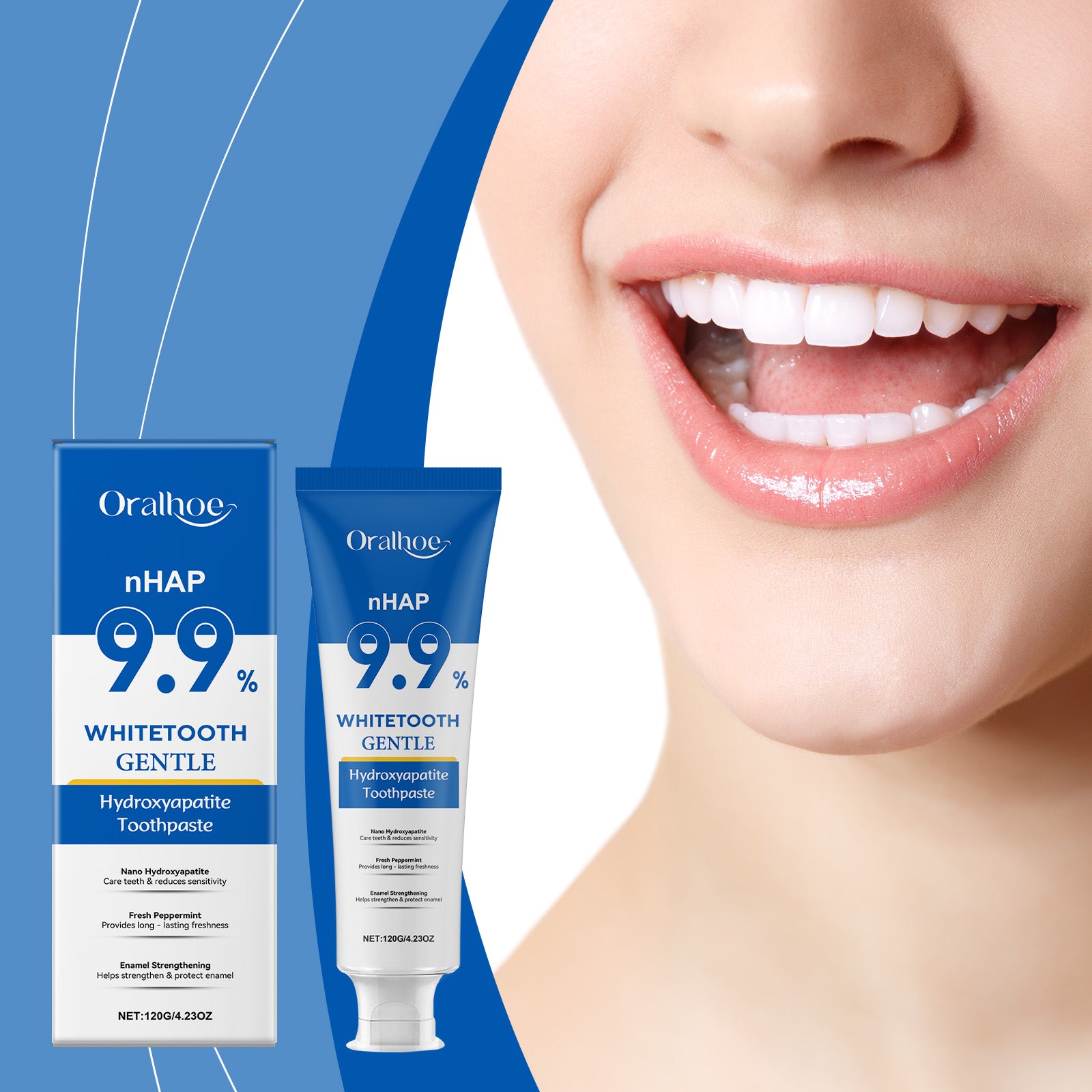 Dentifrice blanche menthe douce 120g 1box